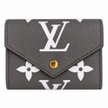 LOUIS VUITTON VICTORINE LOGO WALLET - GREY/WHITE