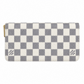 LOUIS VUITTON ZIP DAMIER WALLET - WHITE
