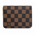 LOUIS VUITTON ZIP COIN PURSE DAMIER - BROWN