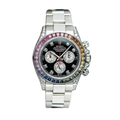 ROLEX DAYTONA 41 RAINBOW BEZEL BLACK DIAL