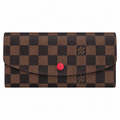 LOUIS VUITTON SARAH DAMIER WALLET - BROWN/RED