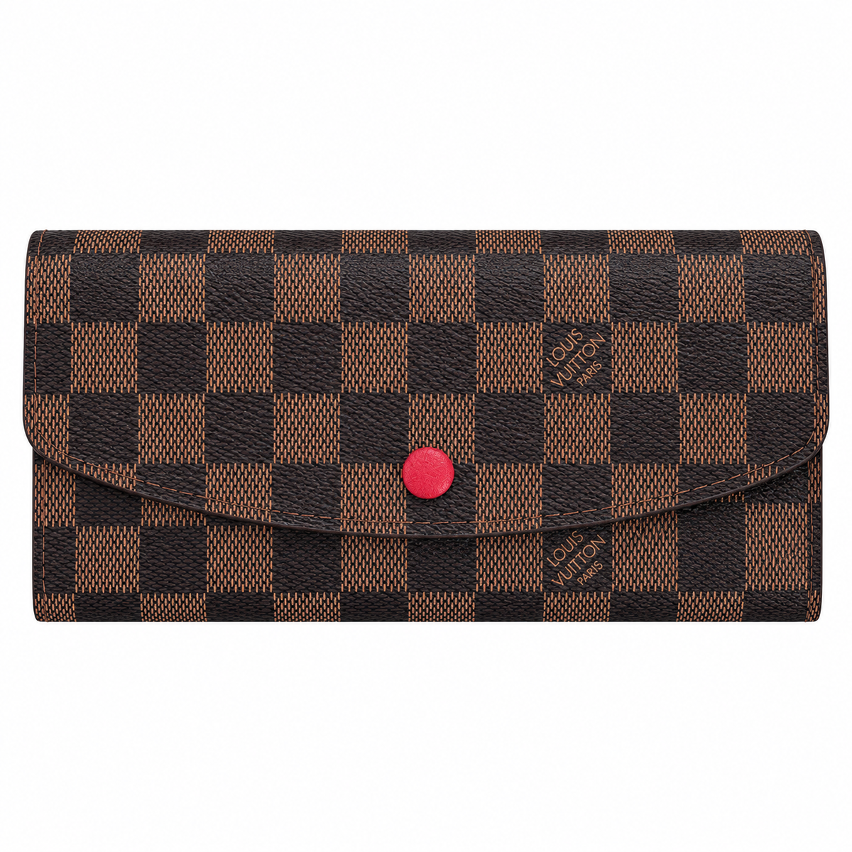 LOUIS VUITTON SARAH DAMIER WALLET - BROWN/RED