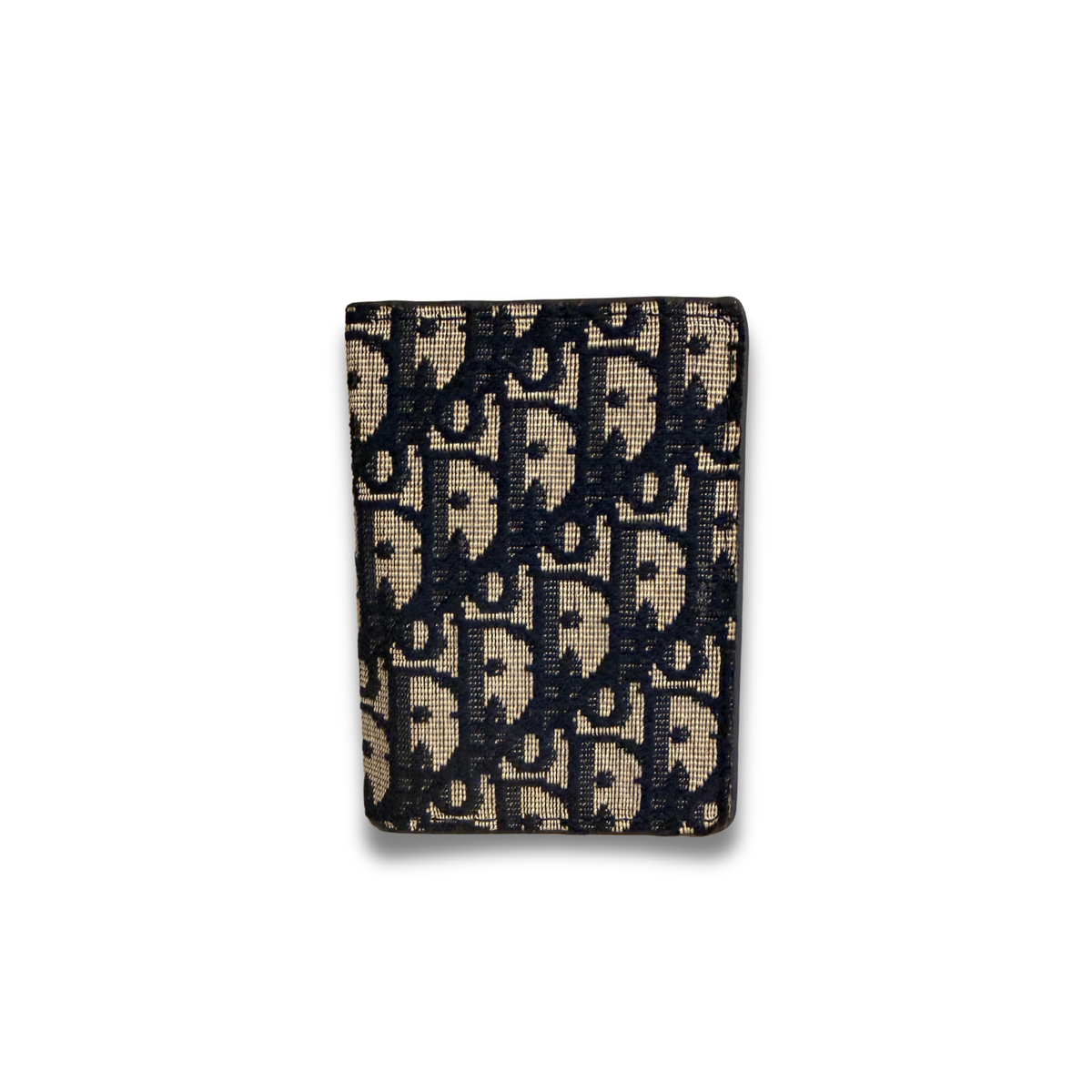 DIOR CANVAS FLIP CARD HOLDER - BLUE