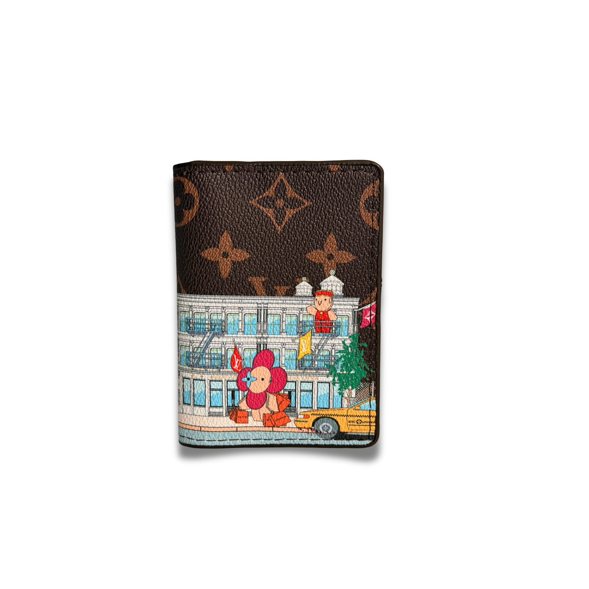 LOUIS VUITTON SOHO FLIP CARD HOLDER - BROWN