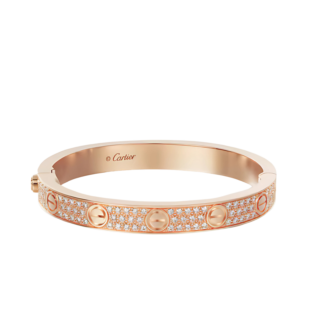 CARTIER LOVE CLASSIC BRACELET - DIAMANTE/ROSE GOLD