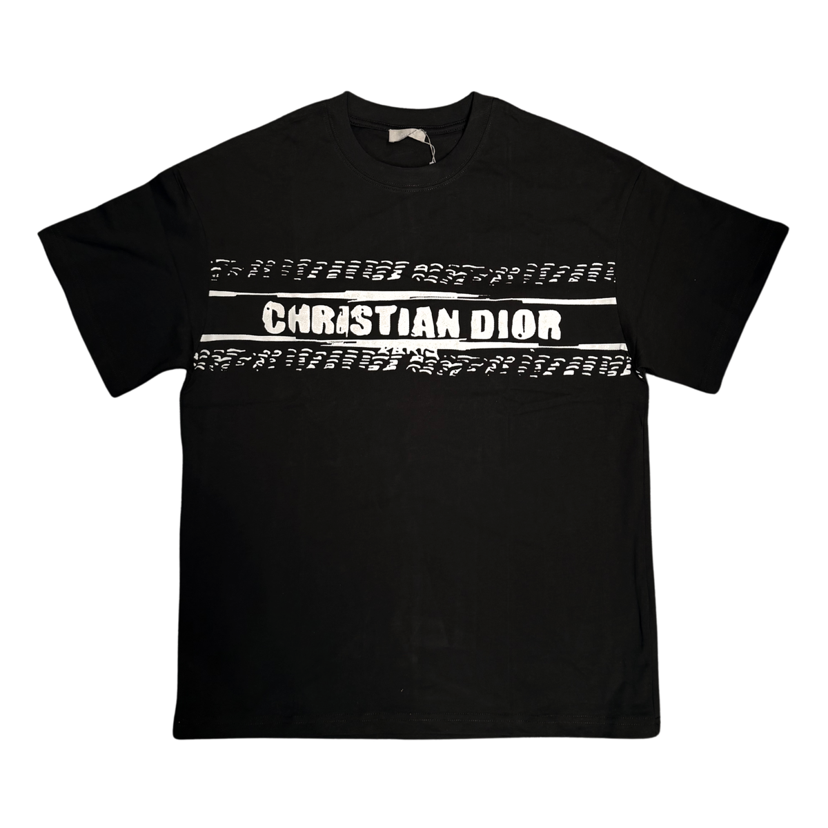 DIOR TIRE LOGO TSHIRT - BLACK