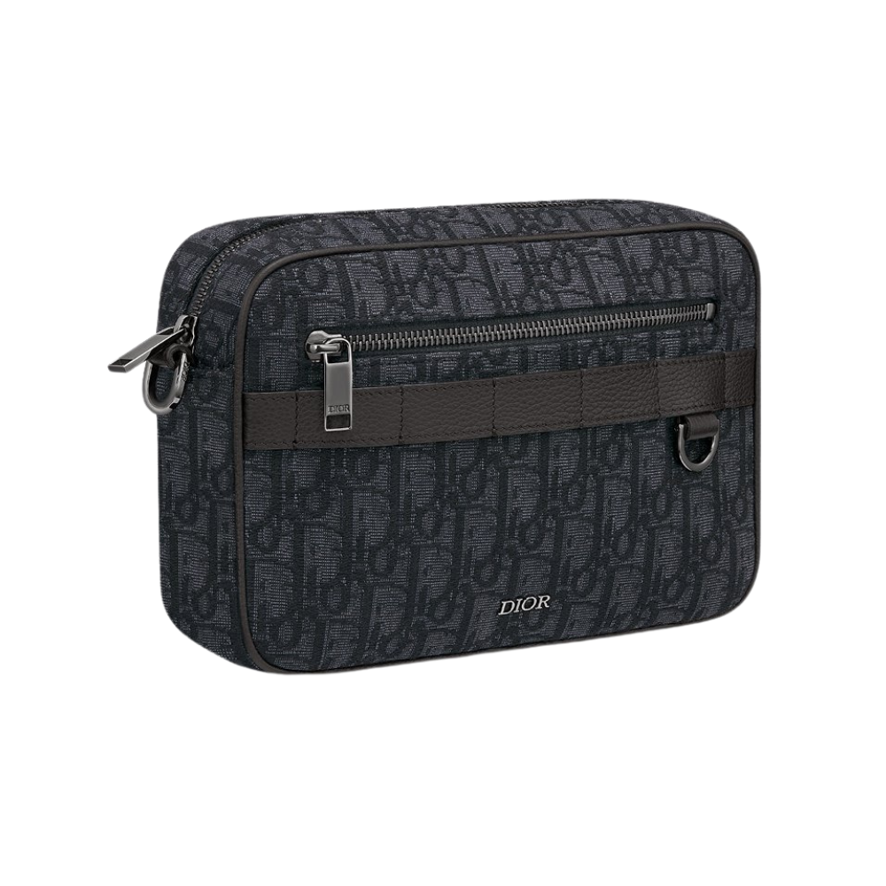DIOR SAFARI BAG WITH STRAP MEN - BLACK