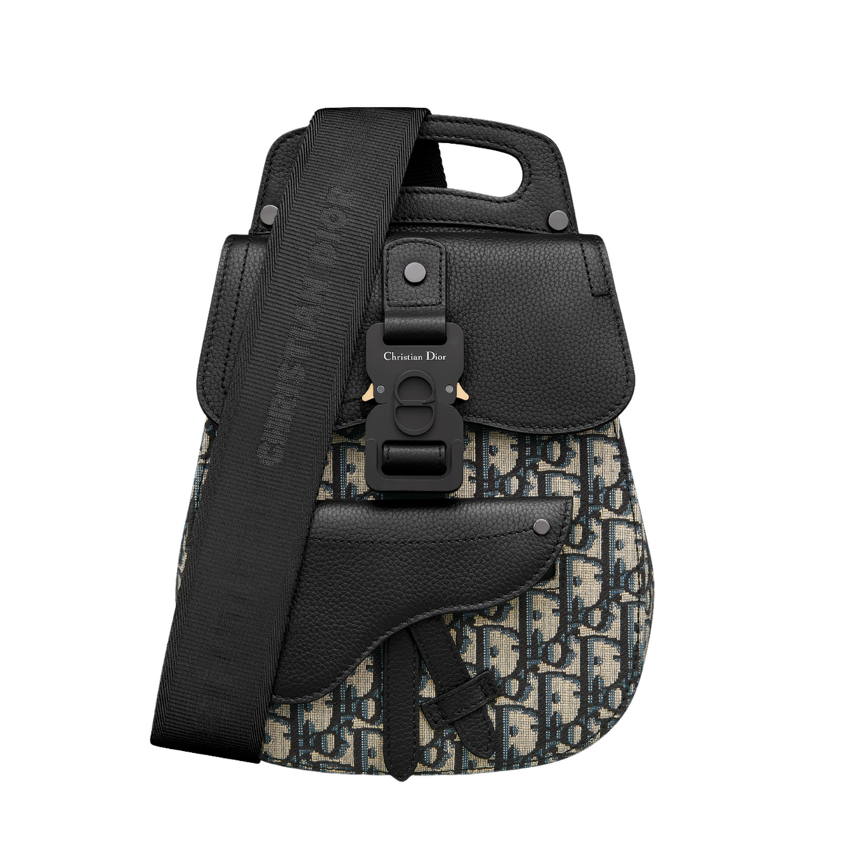 DIOR GALLOP SLING BAG OBLIQUE - BEIGE/BLACK