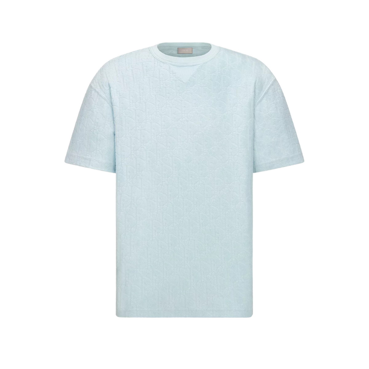 DIOR OBLIQUE RELAXED FIT T-SHIRT - LIGHT BLUE