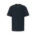 DIOR OBLIQUE RELAXED FIT T-SHIRT - NAVY