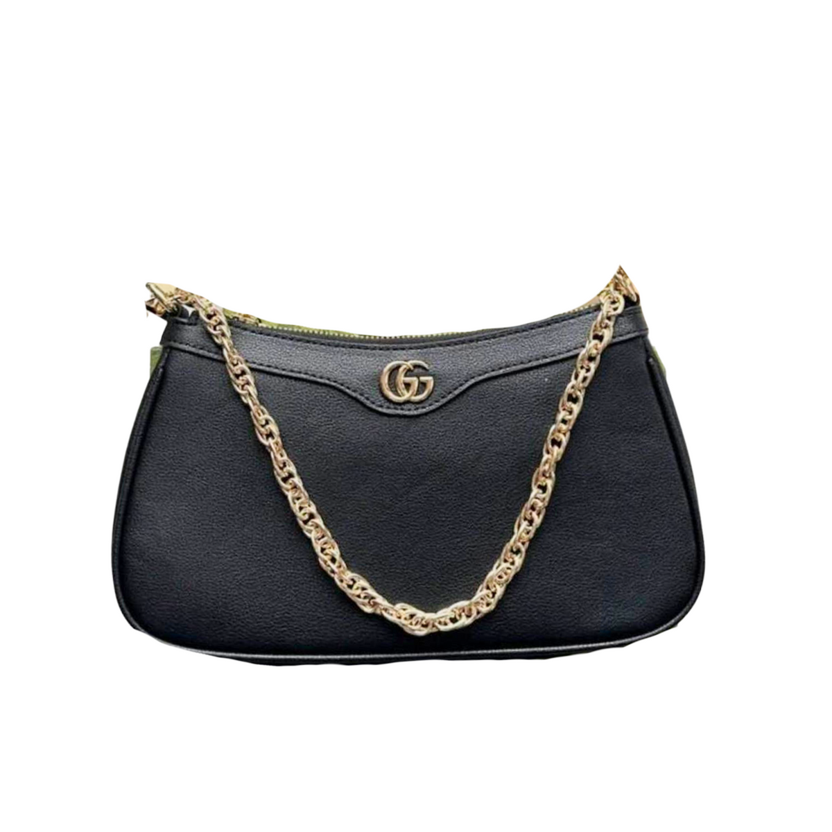 GUCCI OPHIDIA GG SHOULDER BAG - BLACK