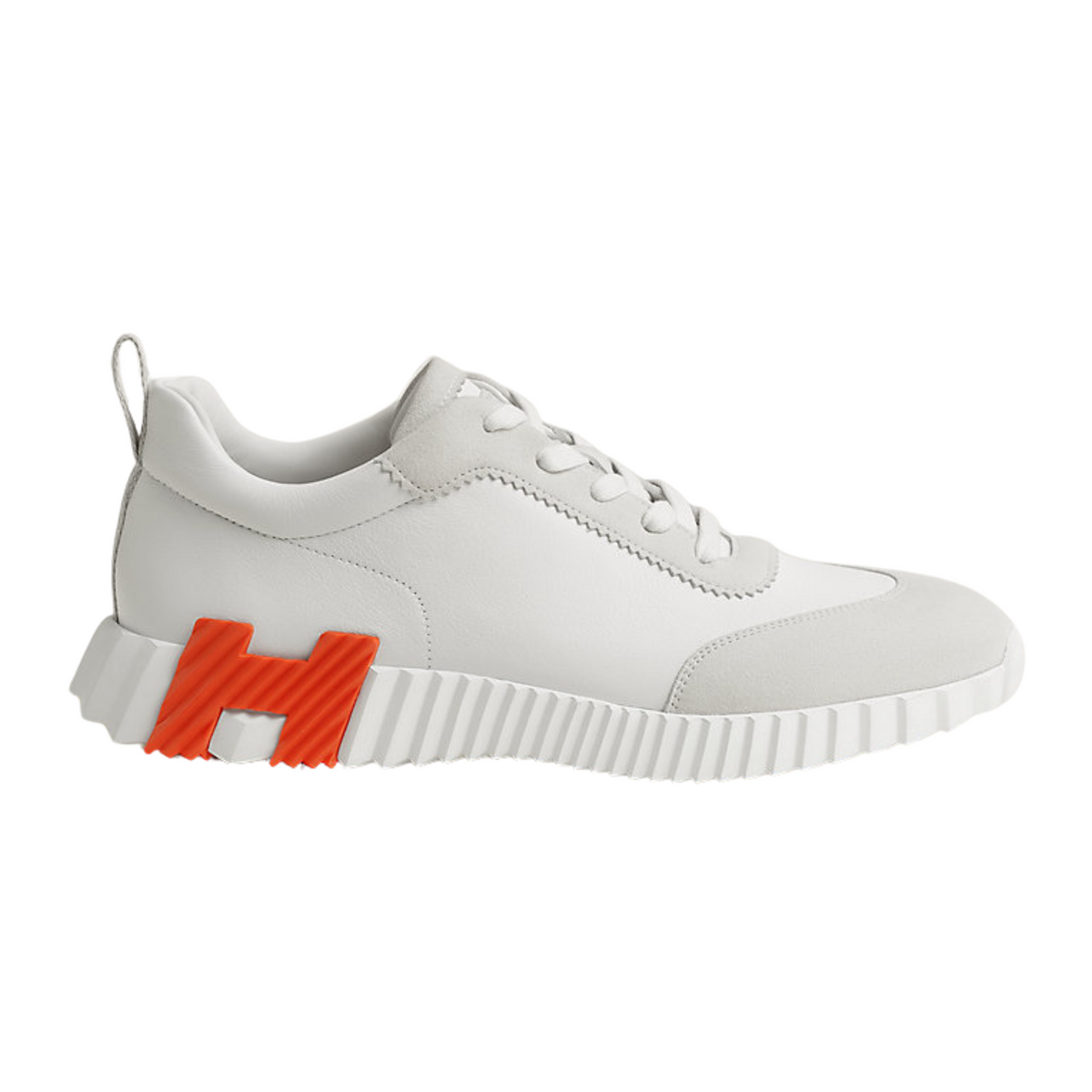 HERMES BOUNCING SNEAKER - WHITE/ORANGE