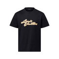 LOUIS VUITTON EMBROIDERED SIGNATURE TSHIRT - BLACK