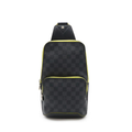LOUIS VUITTON BORSA DAMIER GRAPHITE SLING SHOULDER BAG - GRAPHITE/YELLOW
