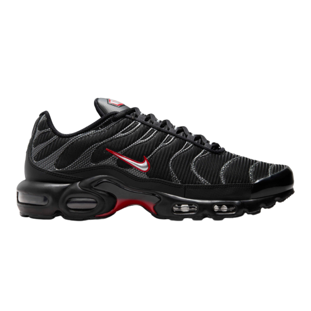 NIKE TN AIR MAX PLUS - BLACK/UNIVERSITY RED
