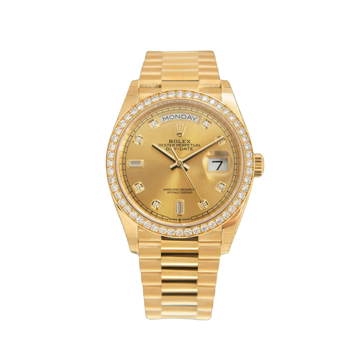 ROLEX DAY DATE 40 GOLD DIAMOND DIAL