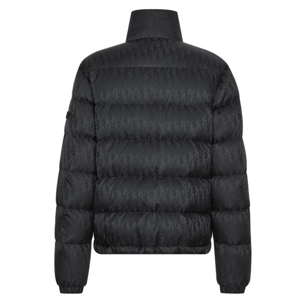 DIOR OBLIQUE PUFFER JACKET - BLACK