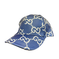GUCCI GG STITCH NYLON HAT - BLUE