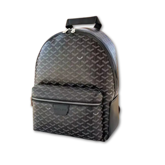 GOYARD MONOGRAM ZIP BACKPACK - BLACK