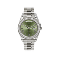 ROLEX DAY DATE 40 DIAMANTE OLIVE DIAL