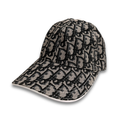 DIOR OBLIQUE MONOGRAM HAT - BLACK/GREY