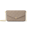 LOUIS VUITTON POCHETTE FELICIE CLUTCH - BEIGE
