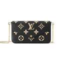 LOUIS VUITTON POCHETTE FELICIE EMPREINTE CLUTCH - BLACK