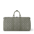LOUIS VUITTON KEEPALL BANDOULIERE MONOGRAM DUFFEL BAG - OLIVE
