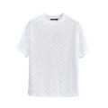 LOUIS VUITTON MONOGRAM FIL COUPE COTTON T-SHIRT - WHITE