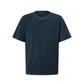 LOUIS VUITTON MONOGRAM FIL COUPE COTTON T-SHIRT - NAVY