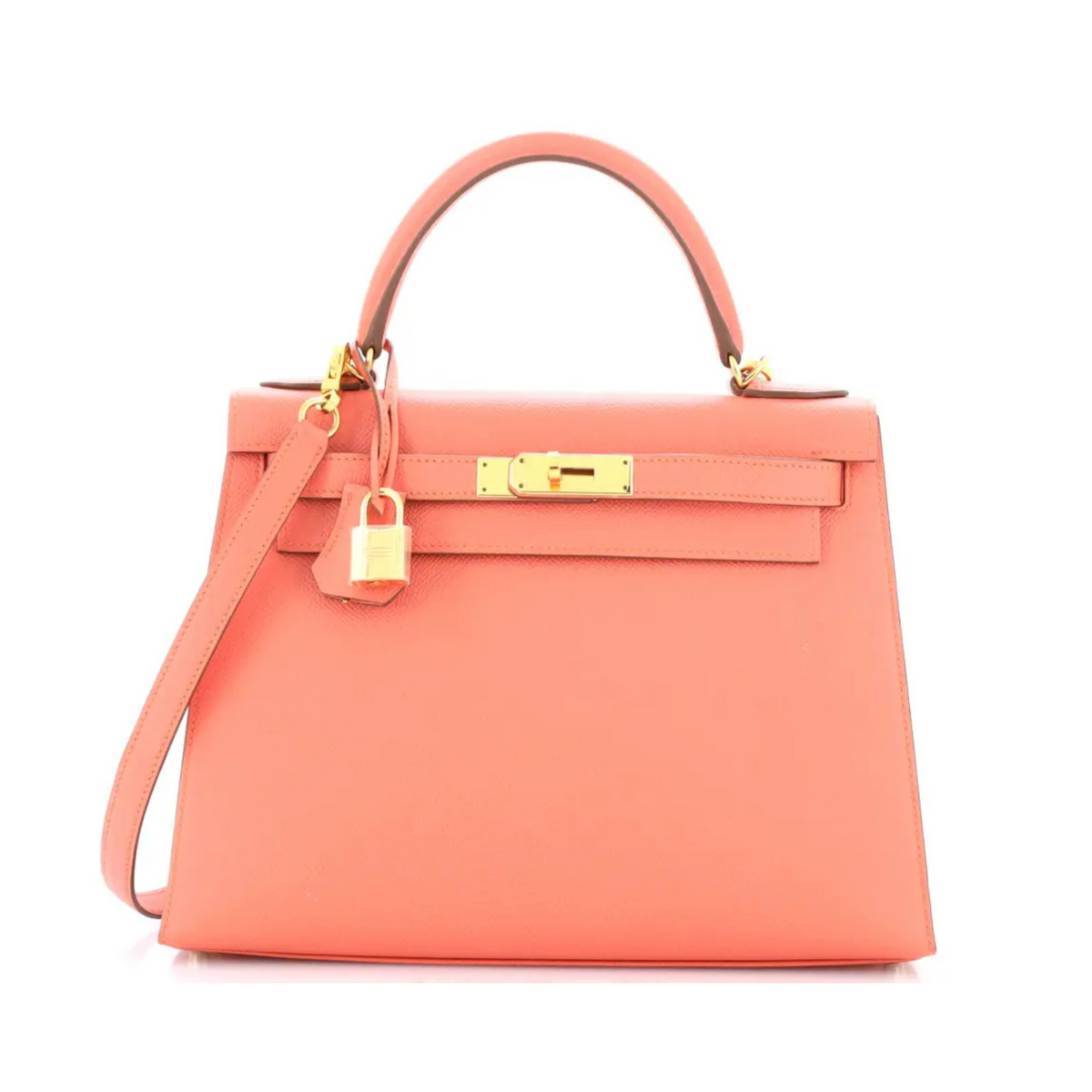HERMES KELLY II SELLIER MINI BAG - CORAL