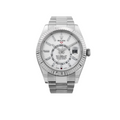 ROLEX SKY DWELLER 42 WHITE BATON DIAL