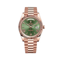 ROLEX DAY DATE 40 ROSE GREEN ROMAN DIAL