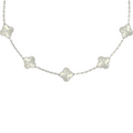 VAN CLEEF VINTAGE ALHAMBRA NECKLACE - SILVER